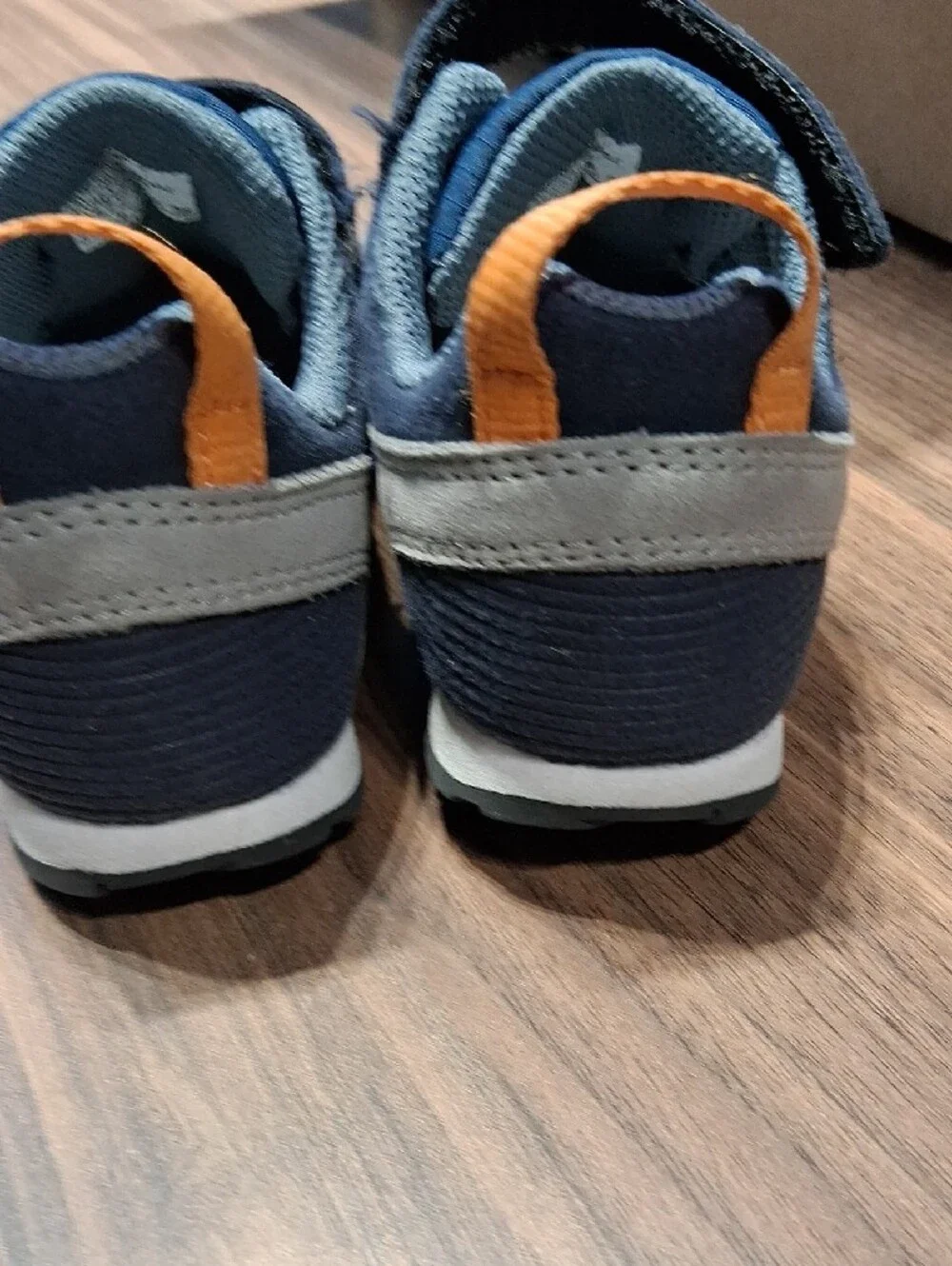 Tsukihoshi Navy, Gray & Orange Kids' Athletic Sneakers